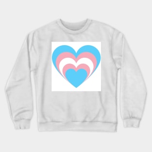Trans heart in heart Crewneck Sweatshirt